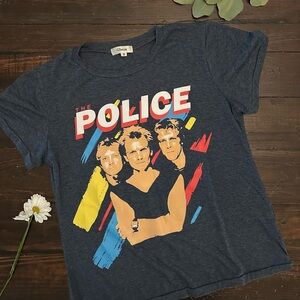 The Police Synchronicty 1983 North America Classic Rock Dark Blue/Navy T-shirt